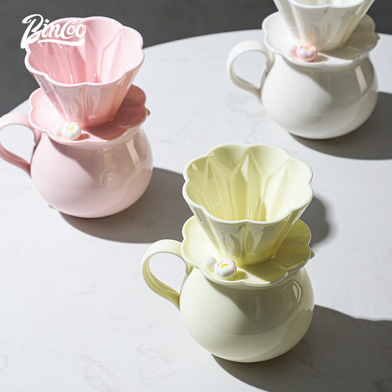 Coffee Equipment Wholesale - Bincoo-Ceramic Hand Brewing Pour Over Teapot
