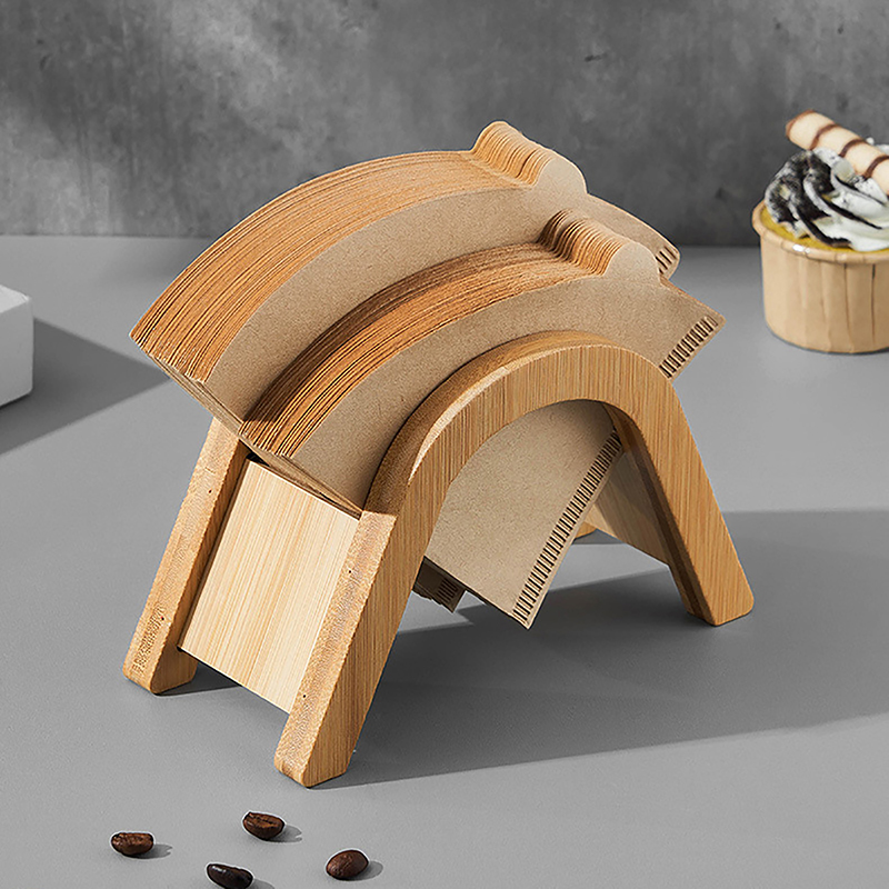 Coffee Equipment Holder - Wooden Coffee Filter Paper Holder, Hand