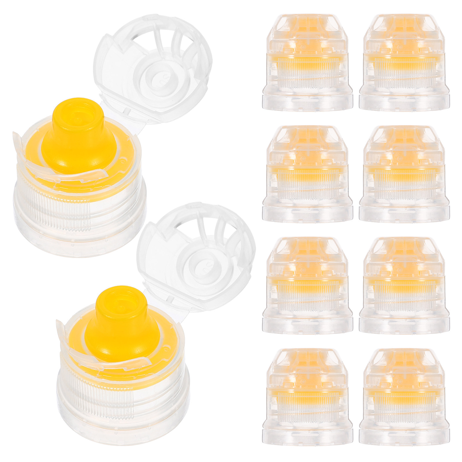 Bean Hopper Lid - 10Pcs Reusable Push Pull Flip Cap