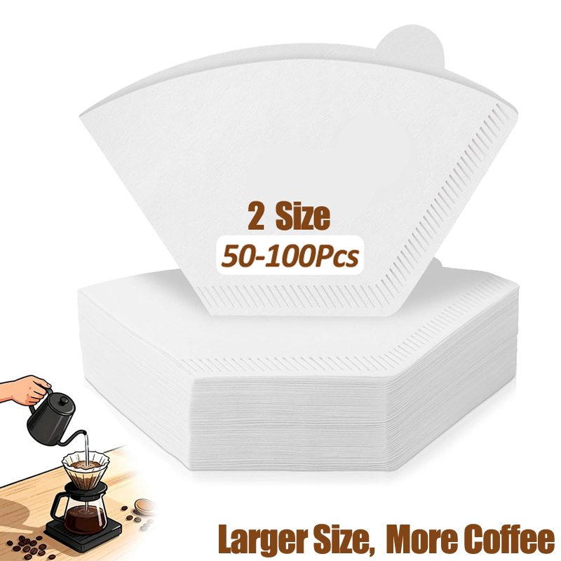 Coffee Equipment Distributor - 50/100 Pieces Coffee Filter Paper Natural