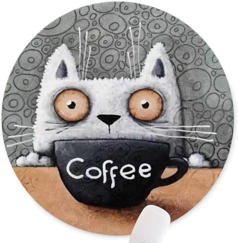 Coffee X - Cartoon Coffee Cat Anti Slip Rubber