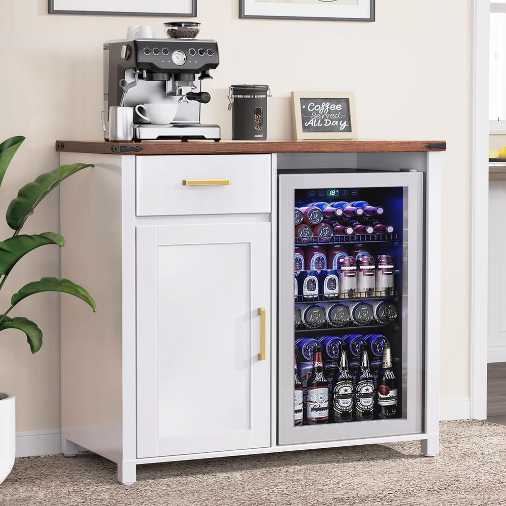 Coffee X - Coffee Bar with Mini Fridge Space,