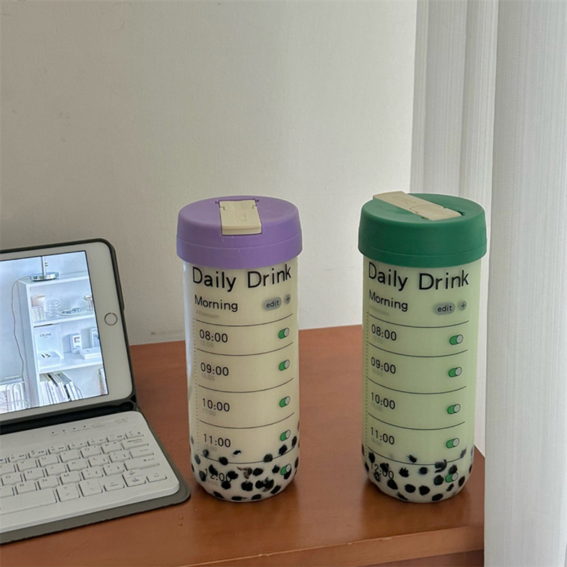 Glass Water Bottle With Time M – обзор и цена Coffee Equipment Eu