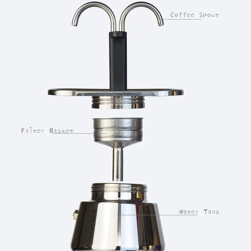 200ML Mini Moka Pot Double Tub – обзор и цена Coffee Equipment Wholesale