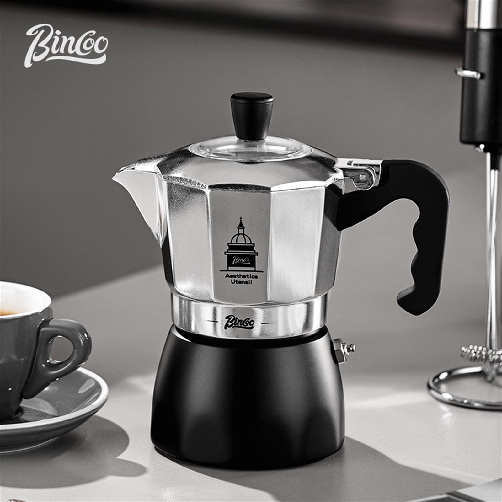 BINCOO Double Valve Moka Pot，E – обзор и цена Coffee Equipment Wholesale