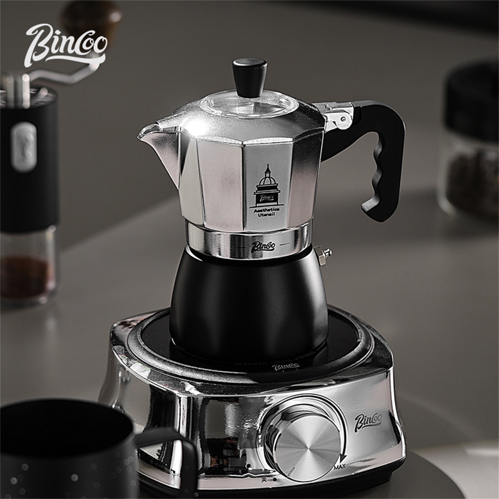BINCOO Double Valve Moka Pot，E – обзор и цена Coffee Equipment Wholesale