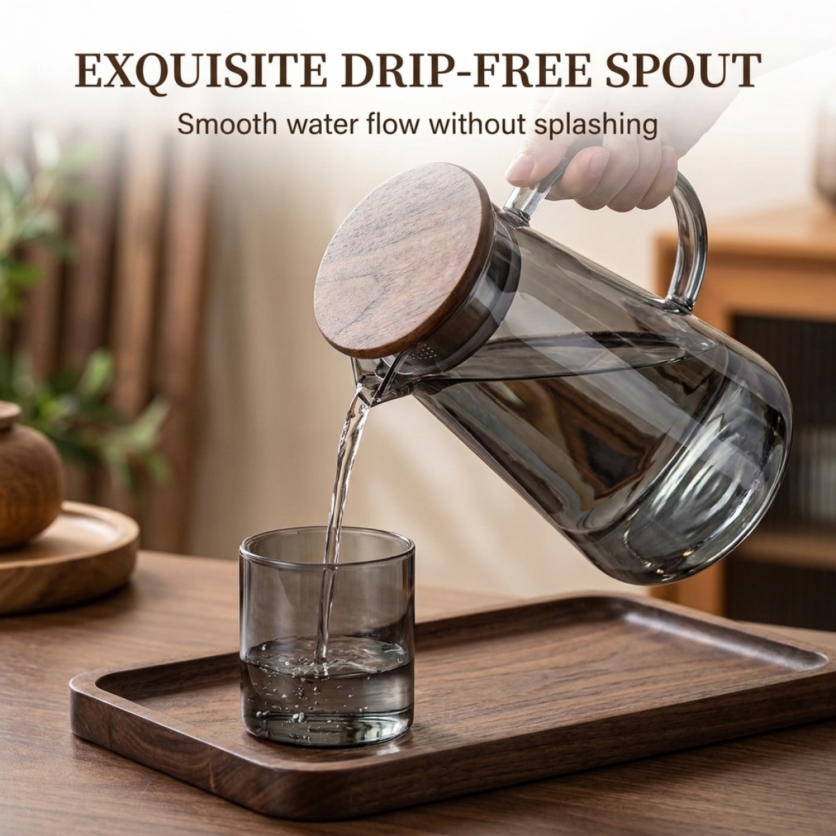 Heat Resistant Glass Pitcher w – обзор и цена Bean Hopper Lid