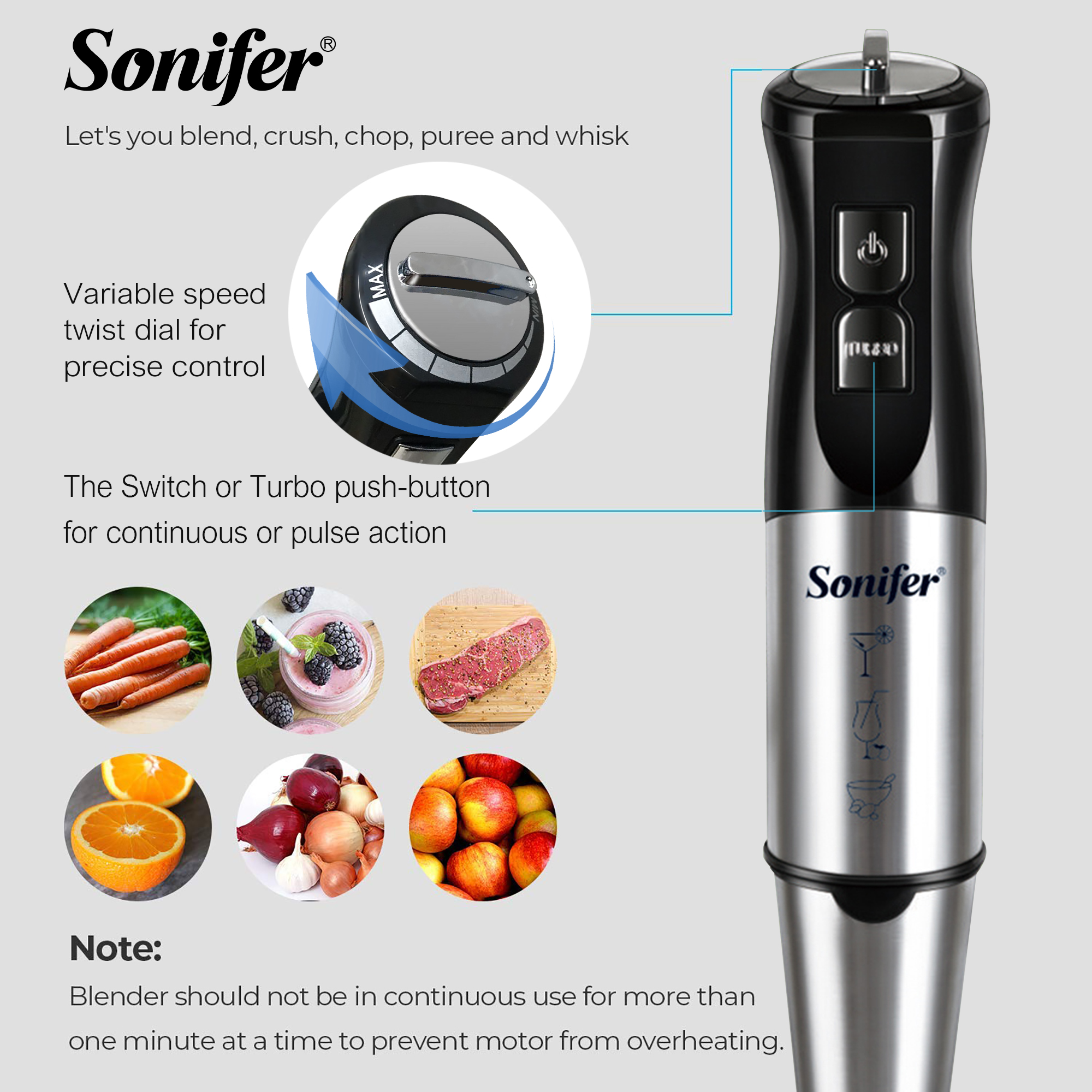 10 in 1 Food Processor 800 W S – обзор и цена Bean Hopper Lid