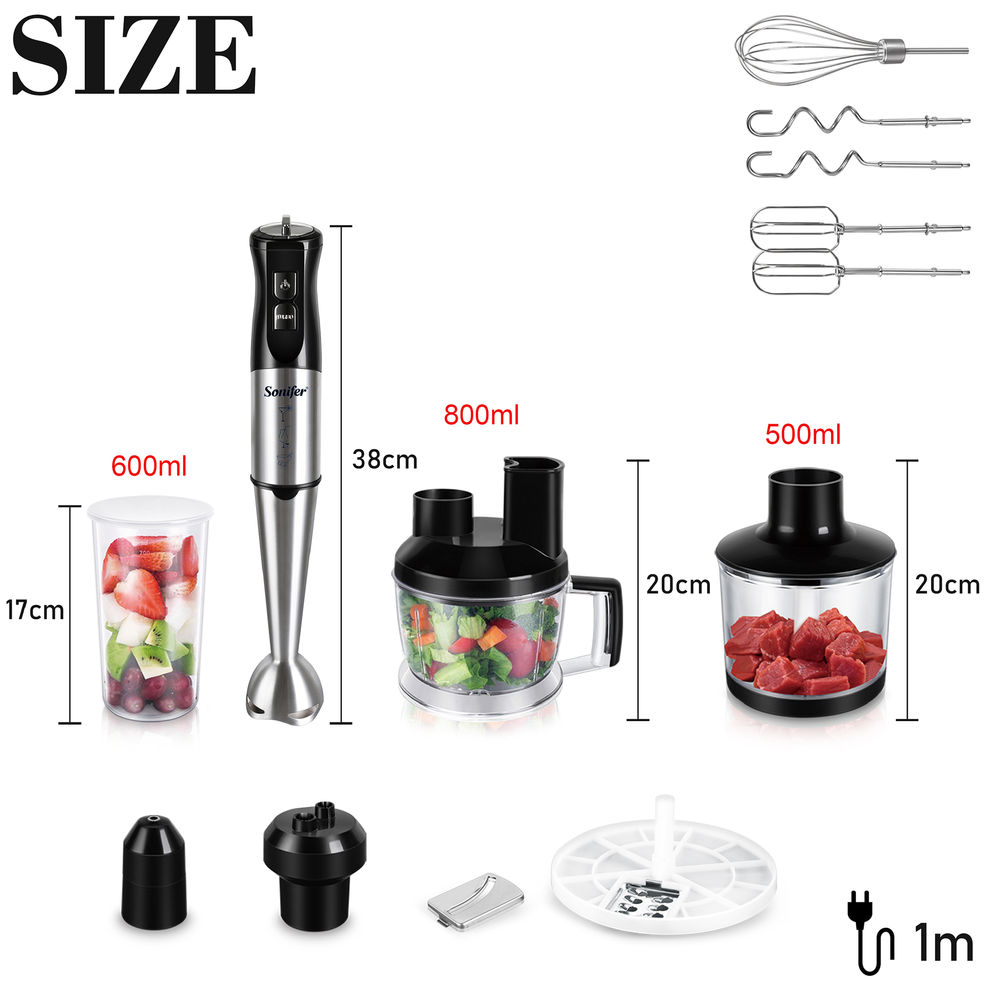 10 in 1 Food Processor 800 W S – обзор и цена Bean Hopper Lid