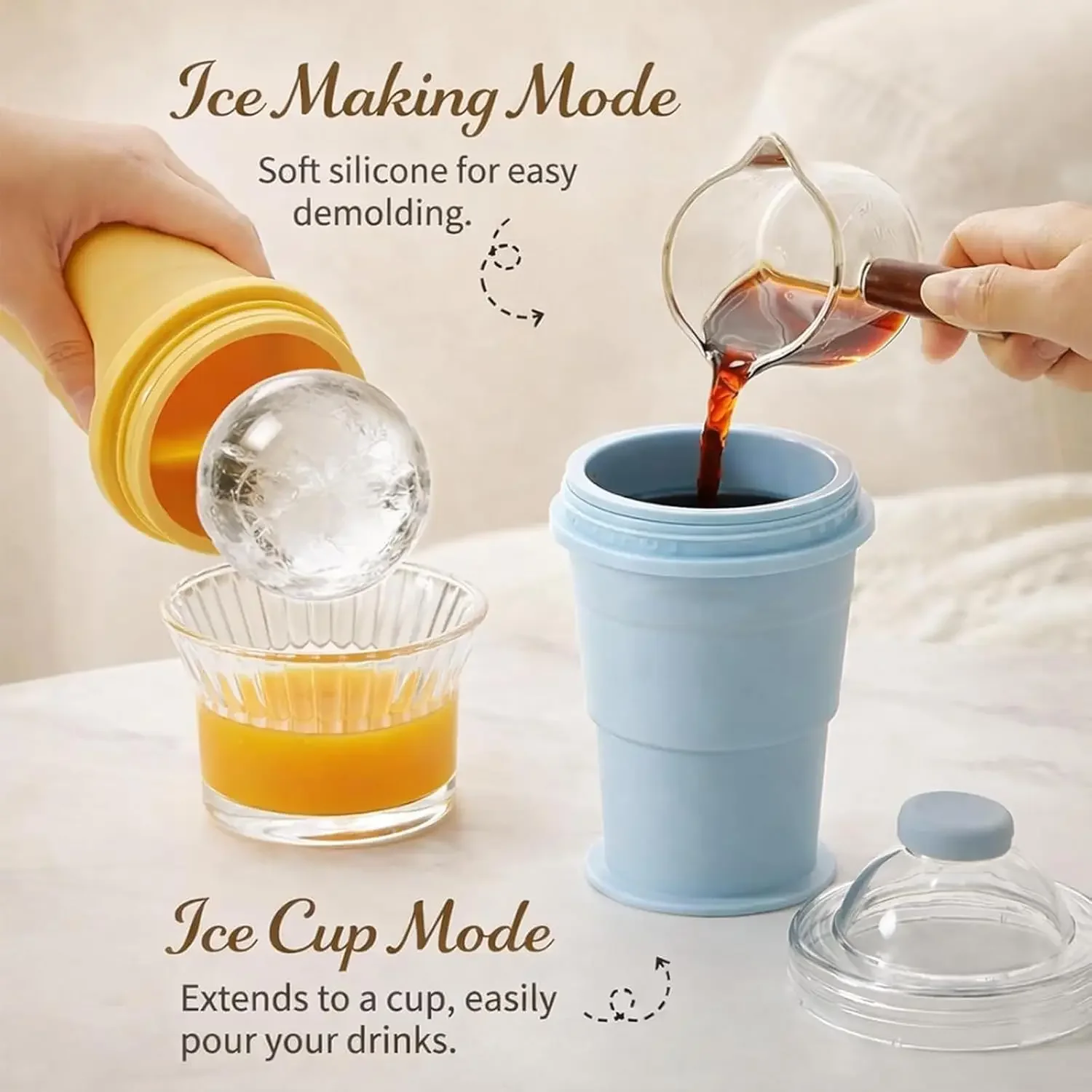 2-in-1 Foldable Silicone Ice B – обзор и цена Coffee Equipment Holder