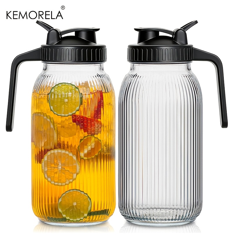 2PCS Glass Mason Jar Pitcher L – обзор и цена Bean Hopper Lid