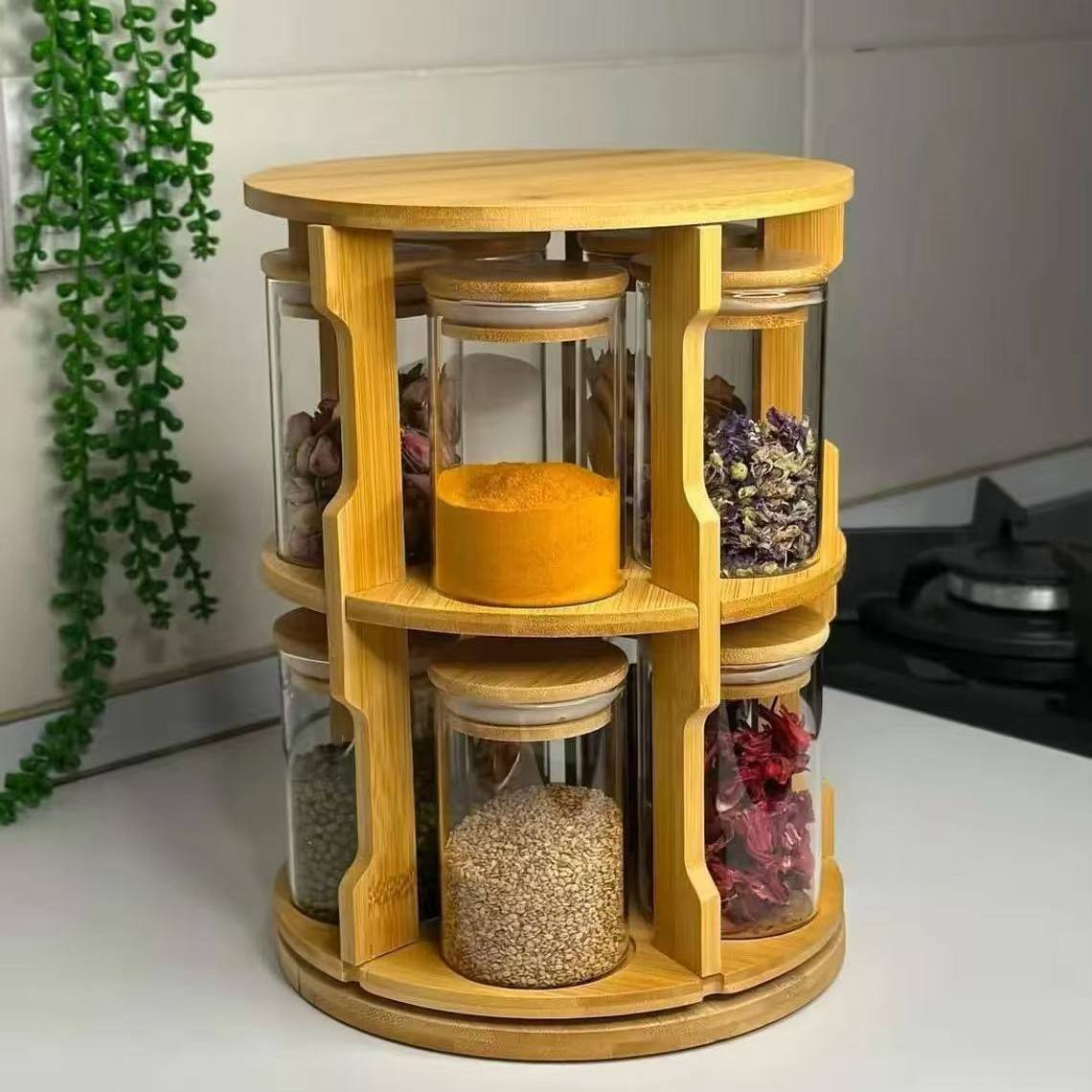 0Pcs+1Pc (Rotating Bamboo Stor – обзор и цена Coffee Equipment Store