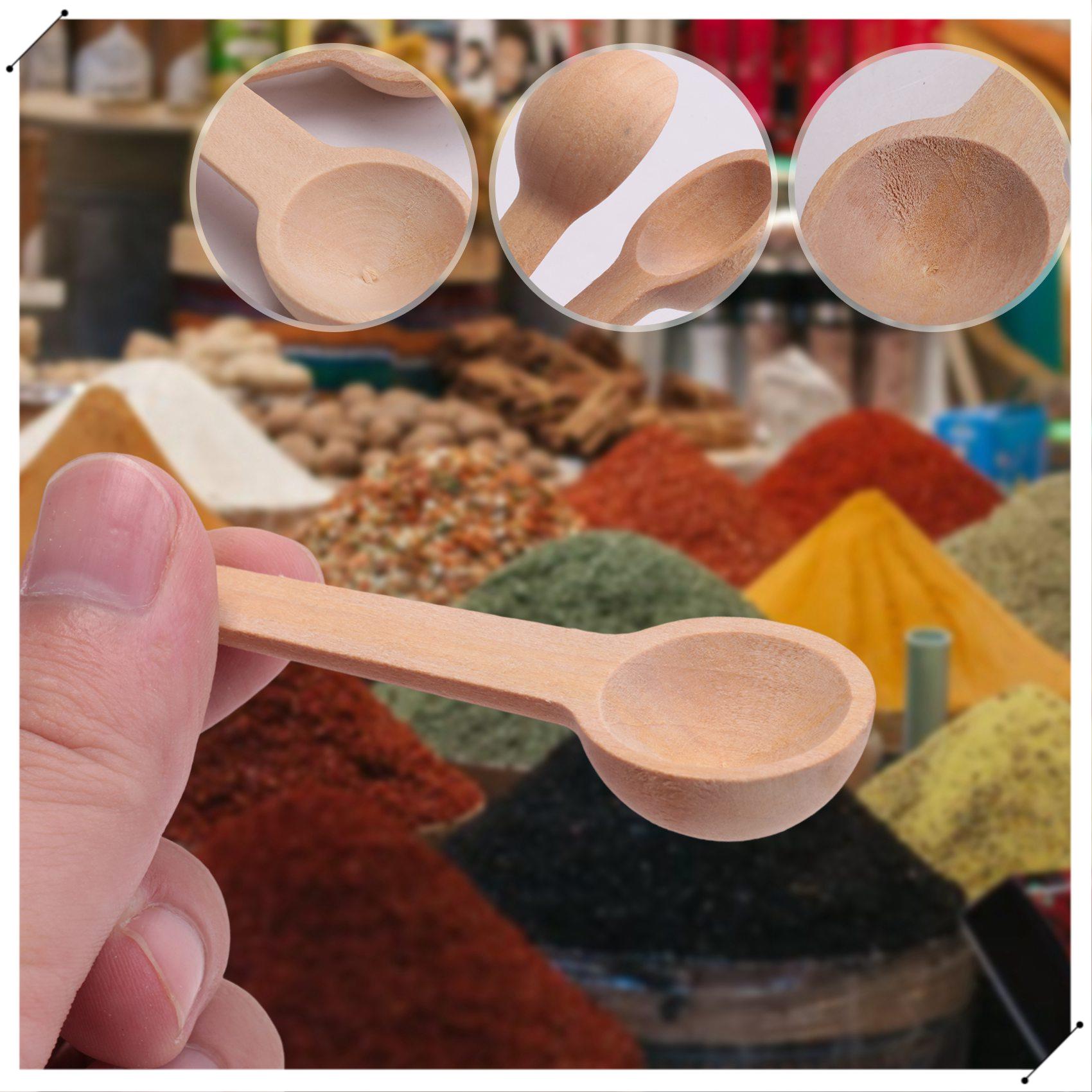 100 Pieces Mini Wooden Spoons  – обзор и цена Coffee Equipment And Tools