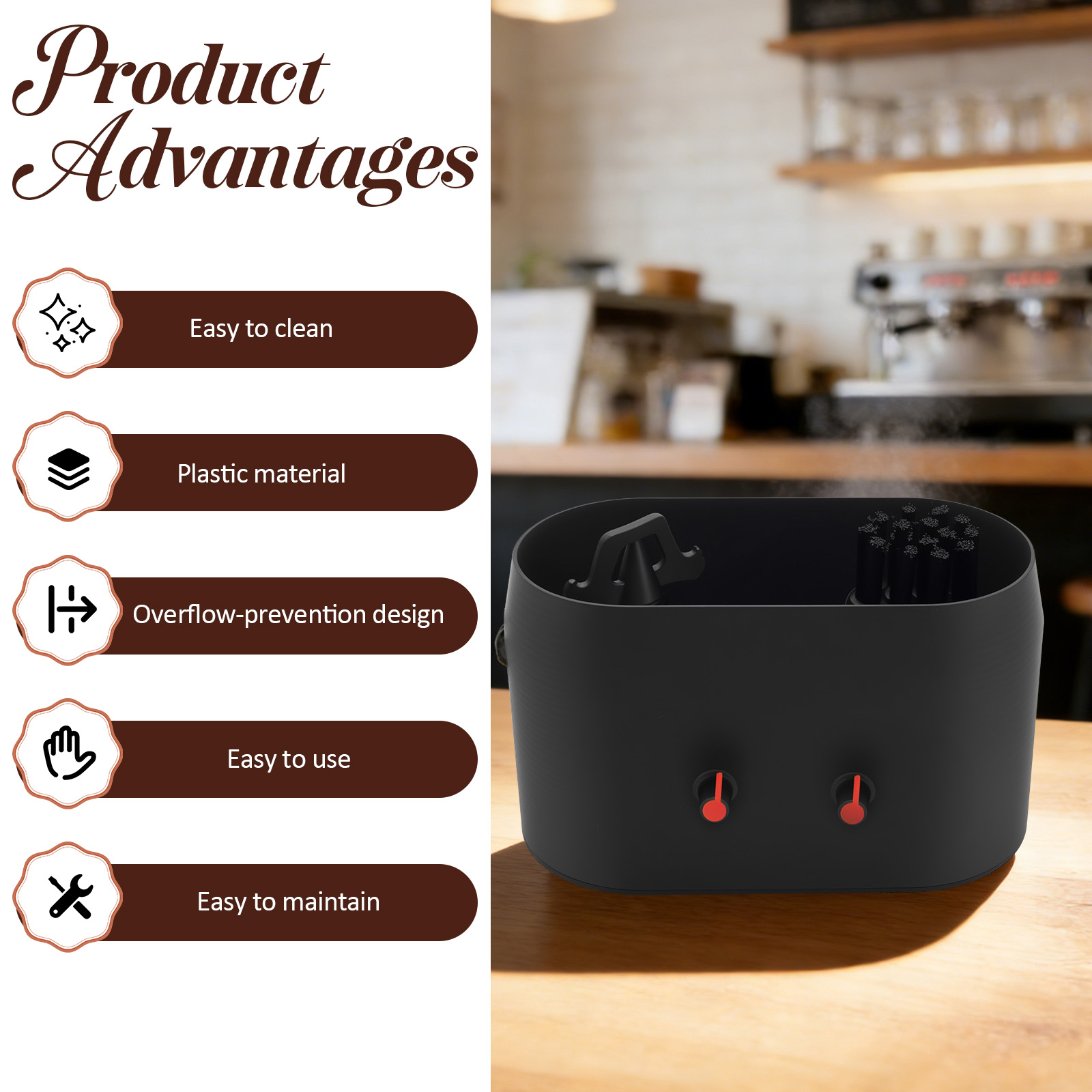 Automatic Knock Box Cleaner El – обзор и цена Coffee Equipment Holder