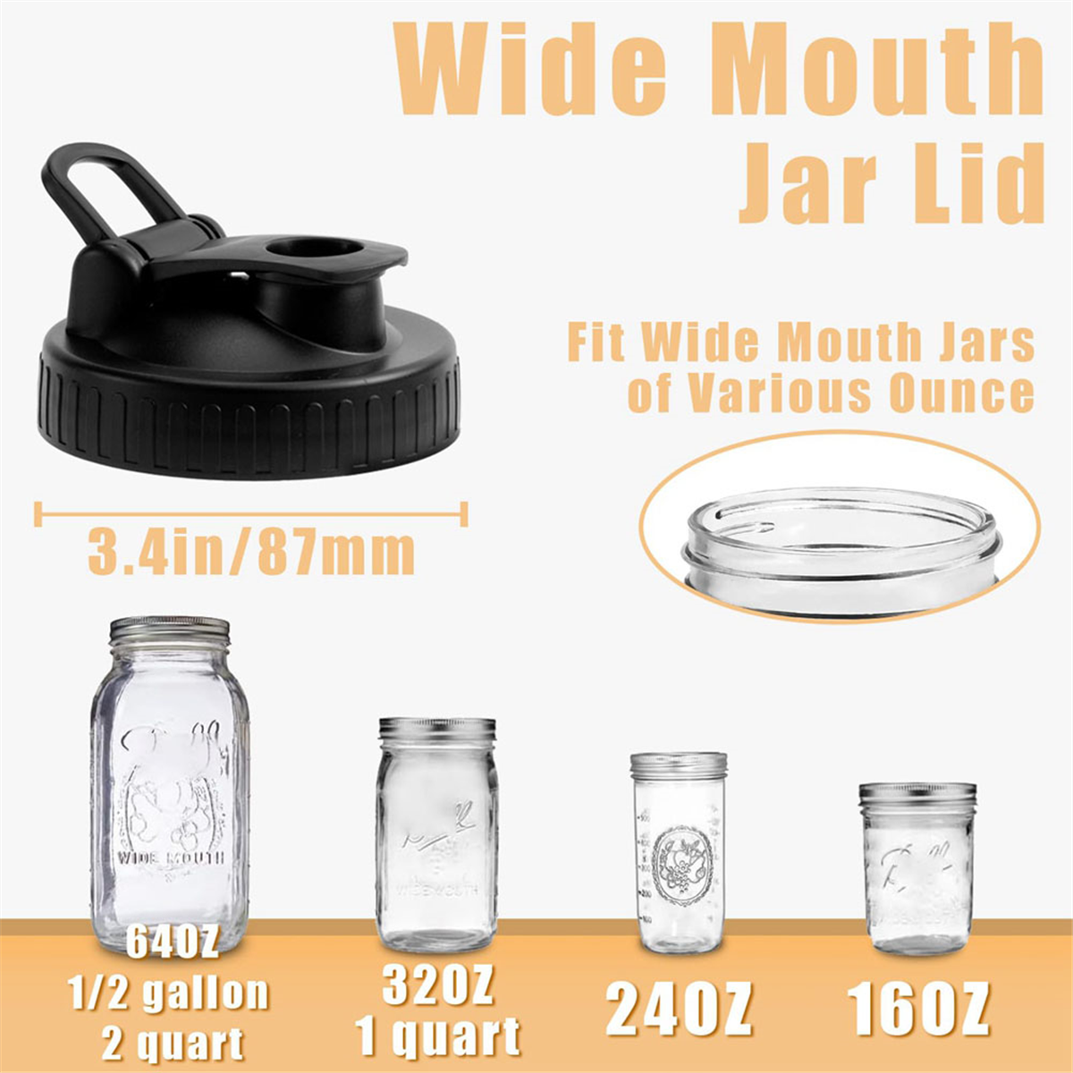 Pour Spout Lids for Ball Wide  – обзор и цена Bean Hopper Lid