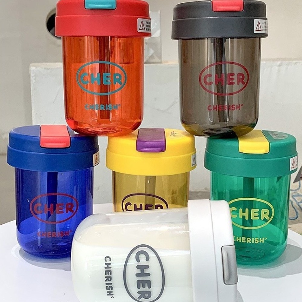 Cartoon 300mL Straw Cup Plasti – обзор и цена Coffee Equipment Eu