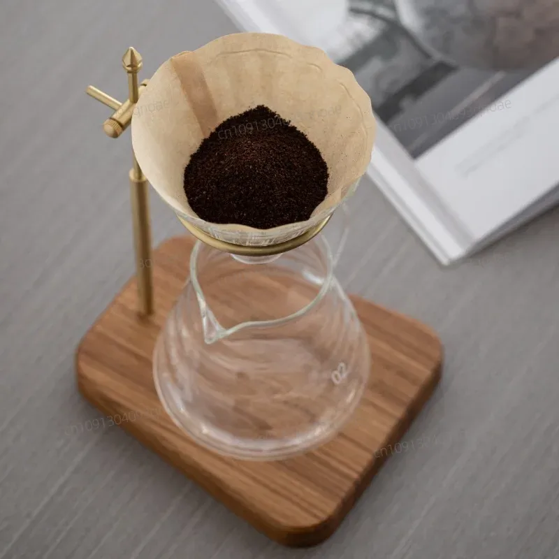 HeMu Solid Wood Brass Hand Bre – обзор и цена Coffee Equipment Holder