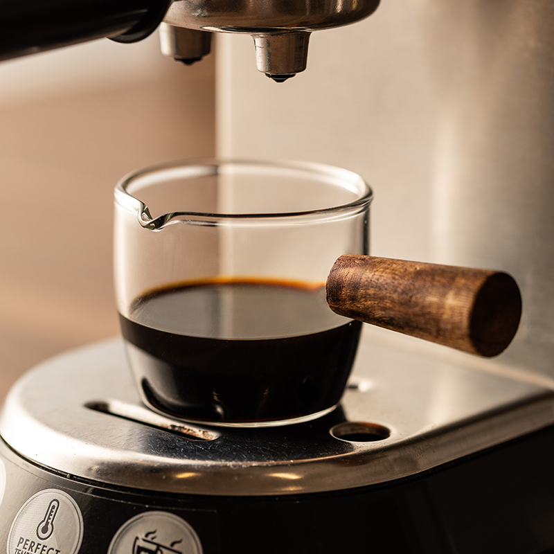 50-250ml Wood Handle Glass Esp – обзор и цена Coffee Shop Equipment