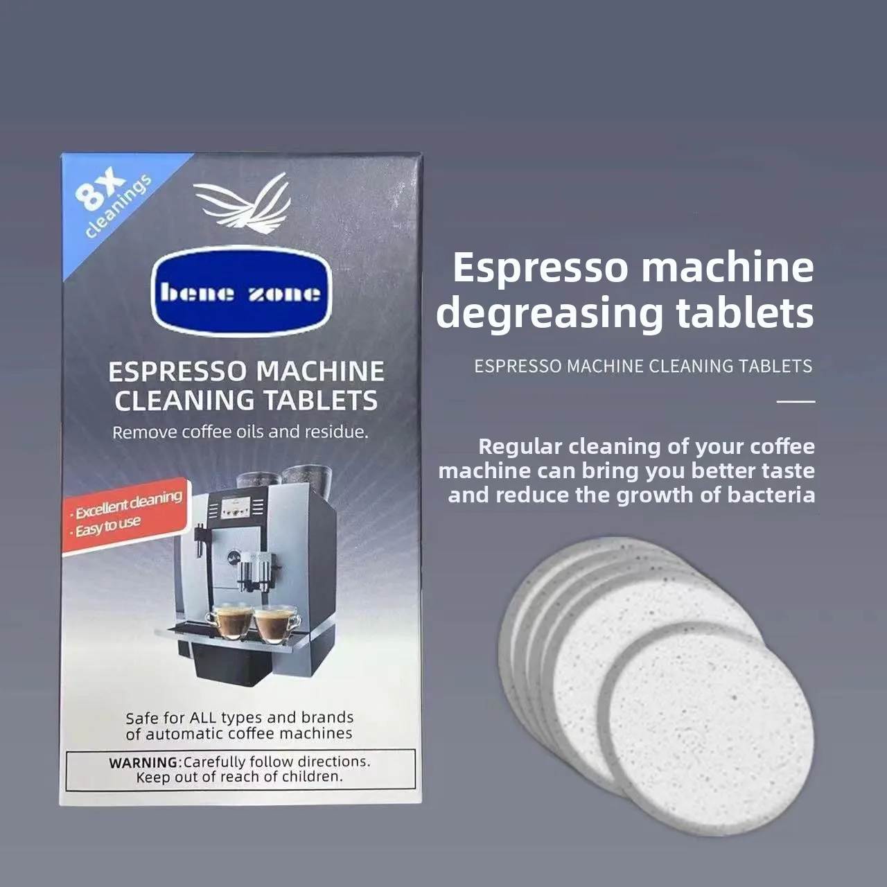 New Espresso Machine Cleaning  – обзор и цена Backflush Tablet Cleaner